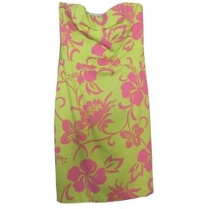 TRINA TURK Printed Strapless Cocktail Dress, Size2